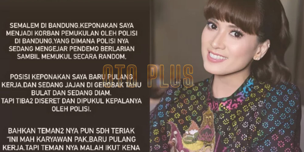 Keponakan Chika Jessica Korban Salah Pukul Polisi Bandung